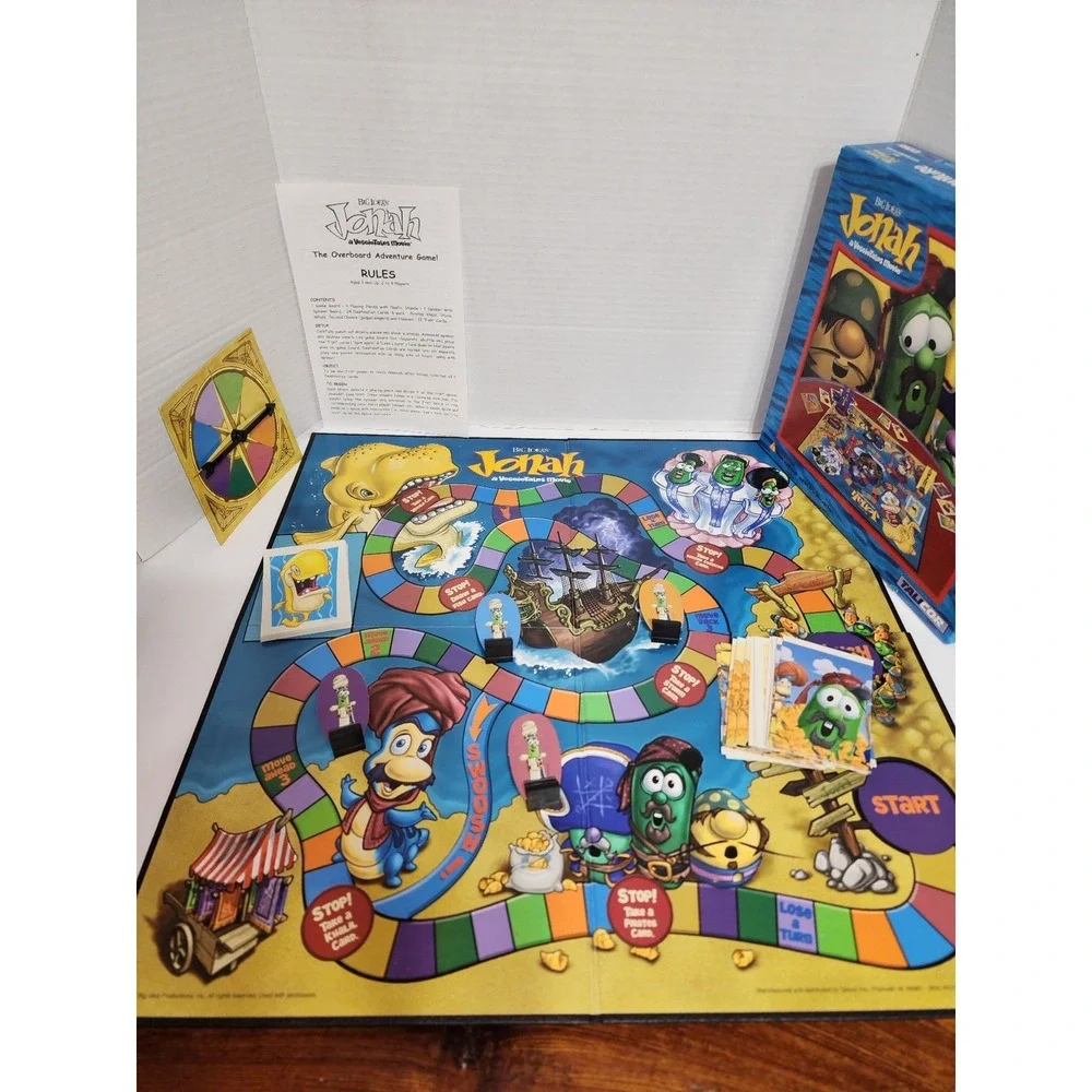 100% Complete‎ Jonah: The Overboard Adventure Game! board game 2002 Veggietales